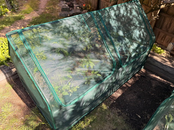 Greenlife Large Drop Over PE Greenhouse + Netting Cover 1850 x 950 x 1020mm