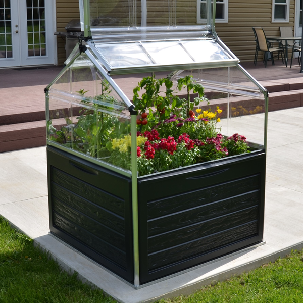 Maze Plant Inn Raised Garden Bed Planter with Mini Greenhouse