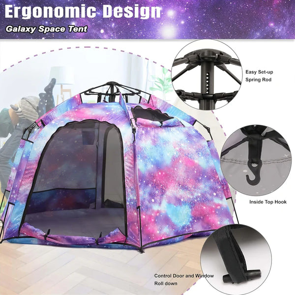 Maze Pop up Play and Sensory Tent with Light Strip - Hex Large
