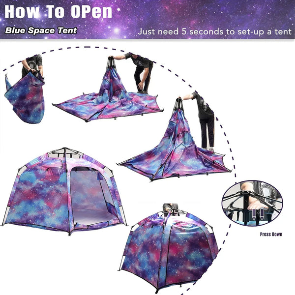 Maze Pop up Play and Sensory Tent with Light Strip - Hex Large