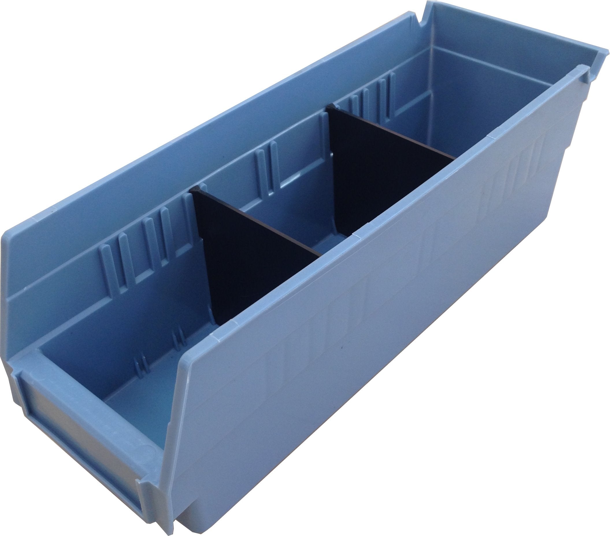 Summit Rivet Bin Shelving Units with Plastic Storage Bins - 70 Bins ...