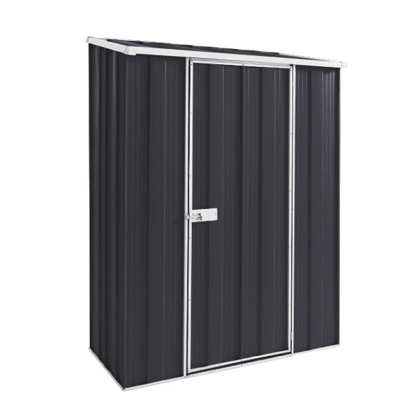 YardStore S42-S Sloped Roof Steel Garden Shed - 1.4m x 0.7m x 1.8m