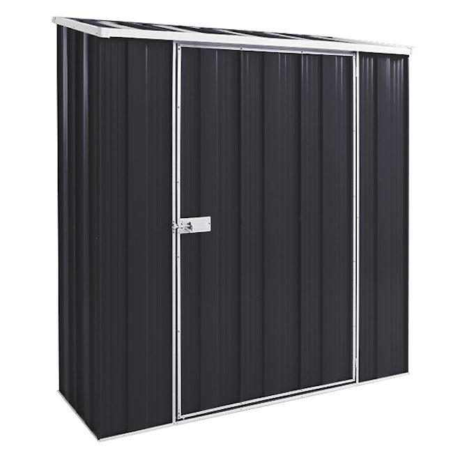 YardStore S52-S Sloped Roof Steel Garden Shed - 1.76m x 0.7m x 1.9m