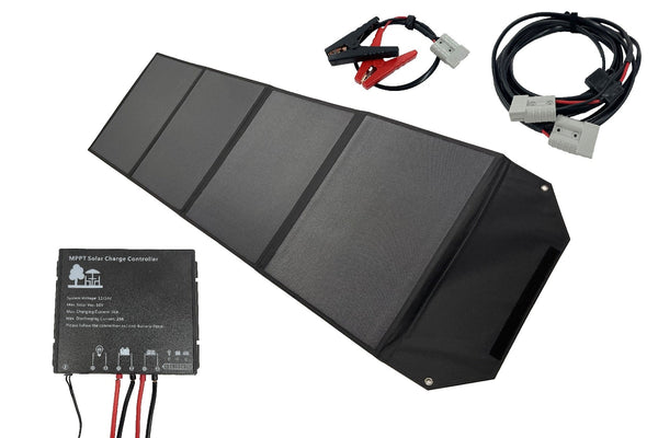 200W Premium ETFE Foldable Solar Panel Mat, MPPT Controller & Accessory Kit