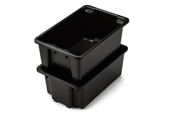 Fischer Plastics Viro-Tub 32 Black Bin Crate and Container 32L