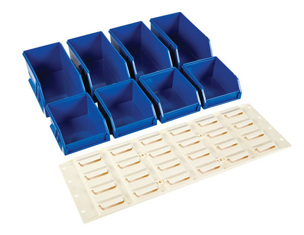 Fischer Plastic Stor-Pak 5 & 10 with Louvre Panel Starter Kit - Blue