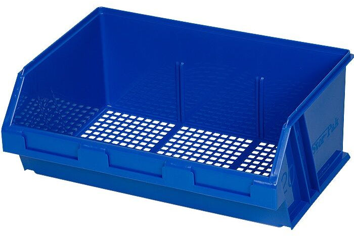 Fischer Plastics Stor-Pak 120 Blue Bin with Mesh Base 12L