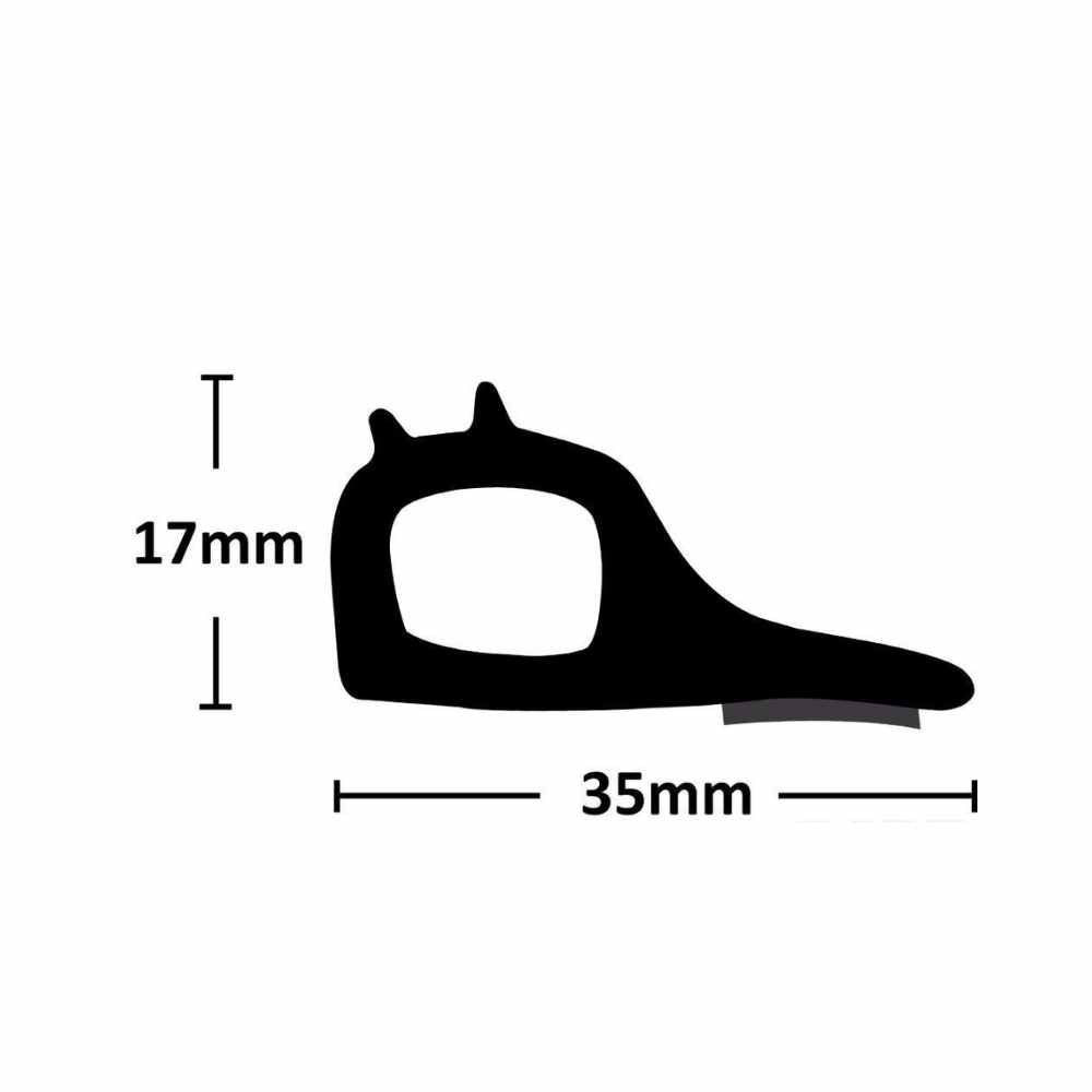 Universal Rubber Tailgate Dust Seal Kit for Utes and 4x4