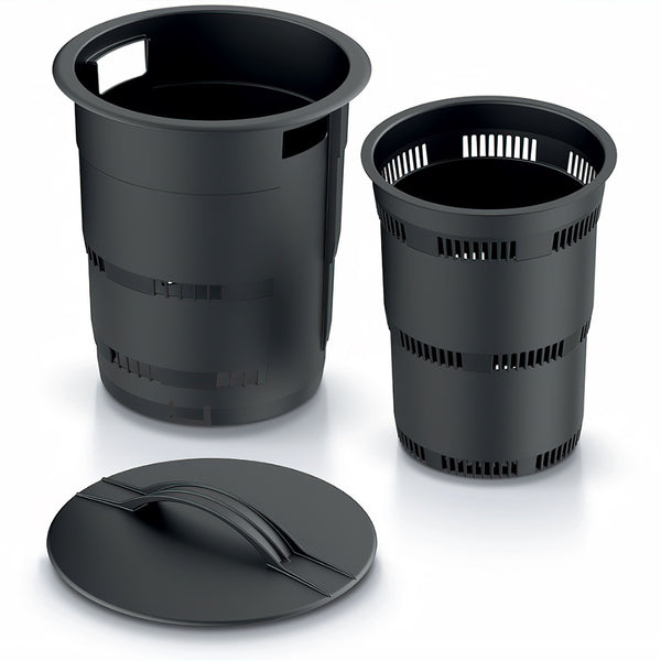 3x Maze 11L Underground Composter Tower Worm Farm - Anthracite