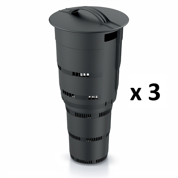 3x Maze 11L Underground Composter Tower Worm Farm - Anthracite
