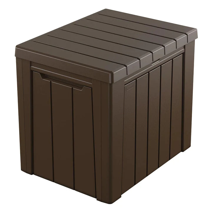 Keter Urban Box 2 in 1 - 113L Storage Box and Seat - Brown