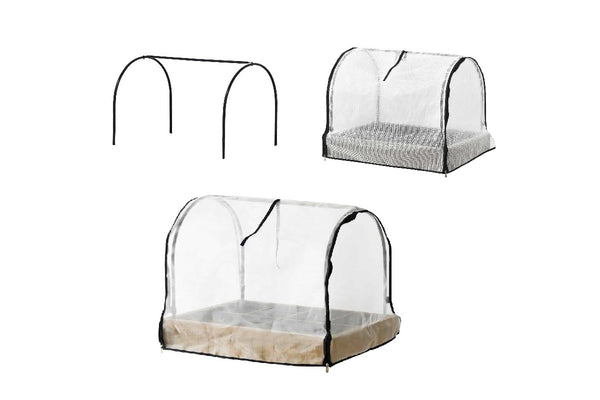 VegTrug 8 Pocket Herb Garden Frame with PE Greenhouse and Micro Mesh Covers
