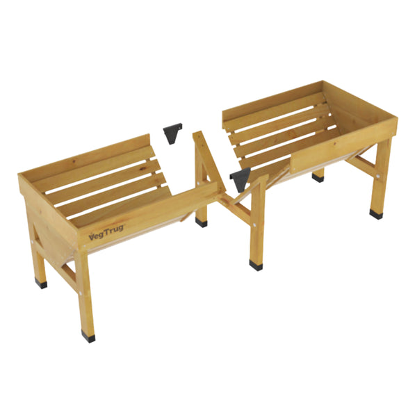 VegTrug Wooden Raised Planter Medium - Natural