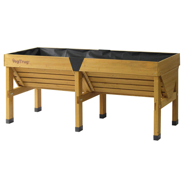 VegTrug Wooden Raised Planter Medium - Natural
