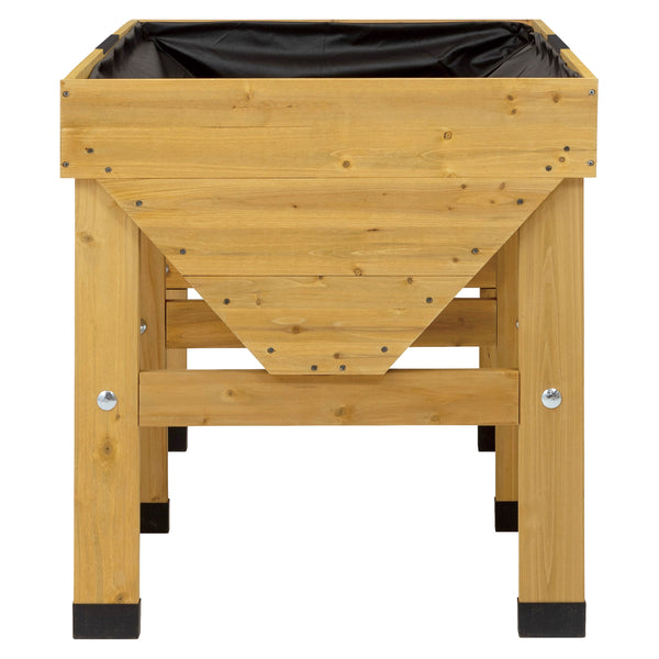 VegTrug Wooden Raised Planter Medium - Natural