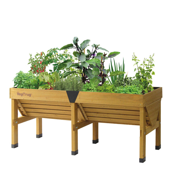 VegTrug Wooden Raised Planter Medium - Natural