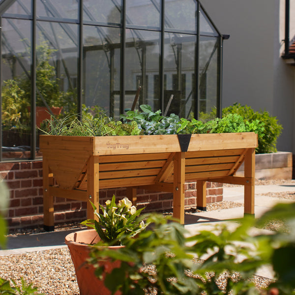 VegTrug Wooden Raised Planter Medium - Natural