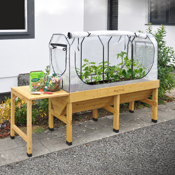 VegTrug Timber Side Table for Classic Planter - Natural