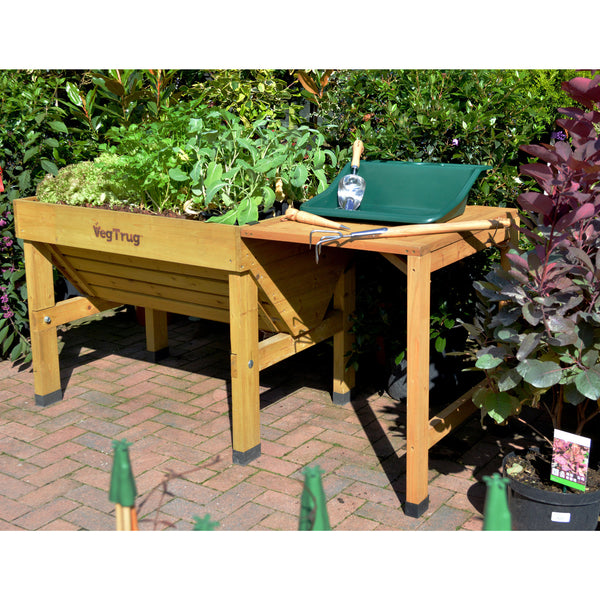VegTrug Timber Side Table for Classic Planter - Natural