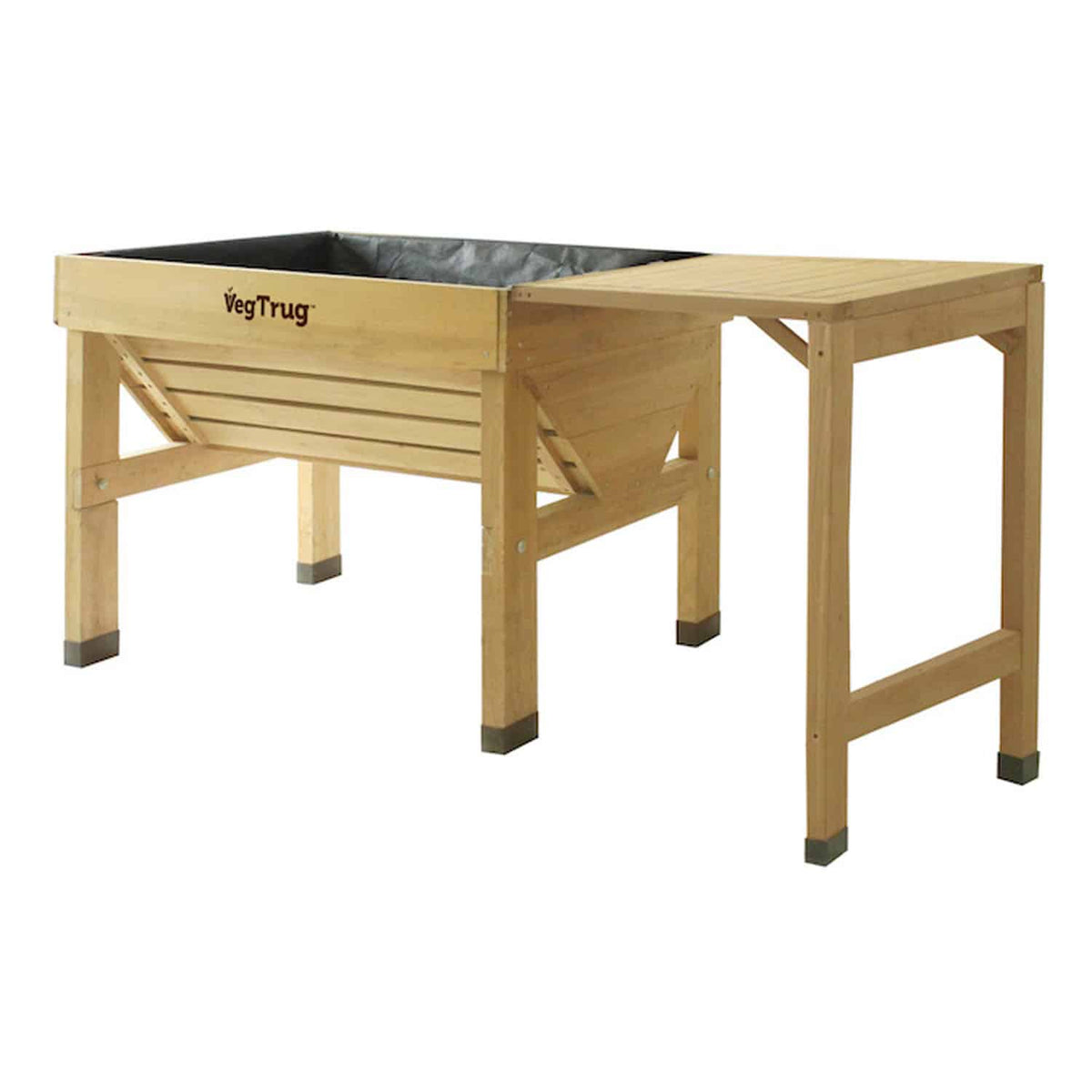 VegTrug Timber Side Table for Classic Planter - Natural
