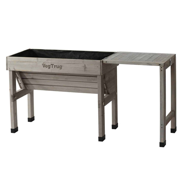 VegTrug Timber Side Table for Wall-hugger and Nursery - Grey Wash