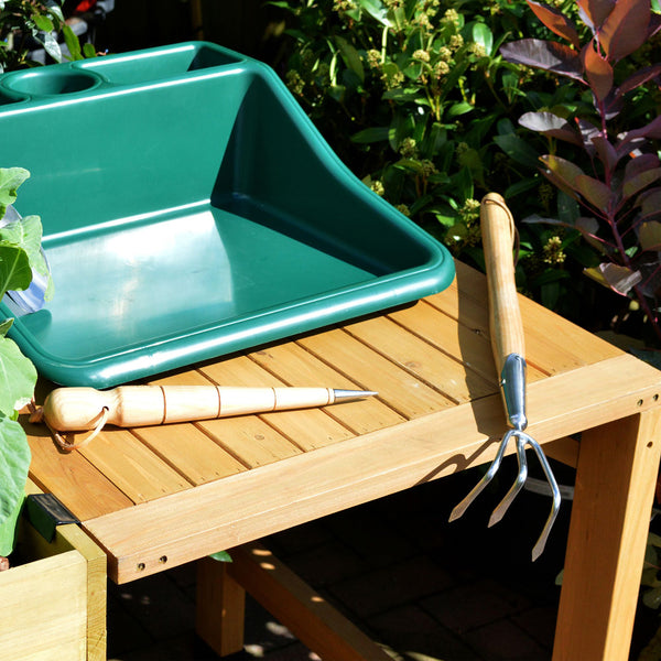 VegTrug Timber Side Table for Wall-hugger and Nursery - Natural
