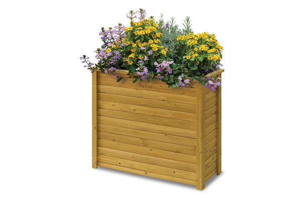 VegTrug Timber Tall Rectangular Planter Box 940 x 380 x 820mm Natural