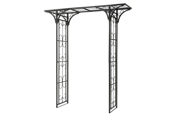 Takasho Metal Garden Arch Kasuga 1800 x 500 x 2370mm Black
