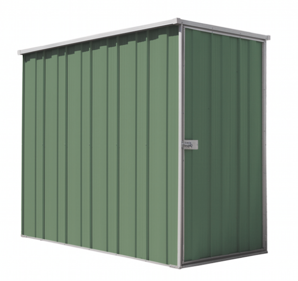 YardStore F36-S Flat Roof Steel Garden Shed - 1.07m x 2.1m x 1.8m