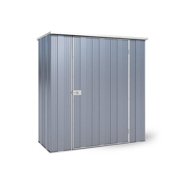 YardStore F52-S Flat Roof Steel Garden Shed - 1.76m x 0.7m x 1.8m