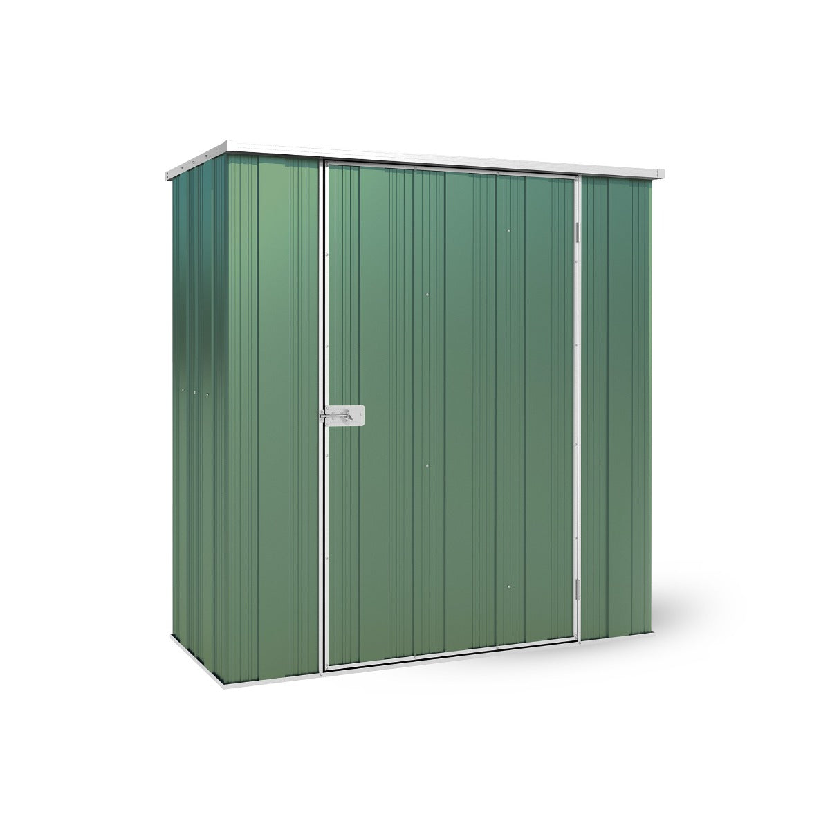 YardStore F52-S Flat Roof Steel Garden Shed - 1.76m x 0.7m x 1.8m