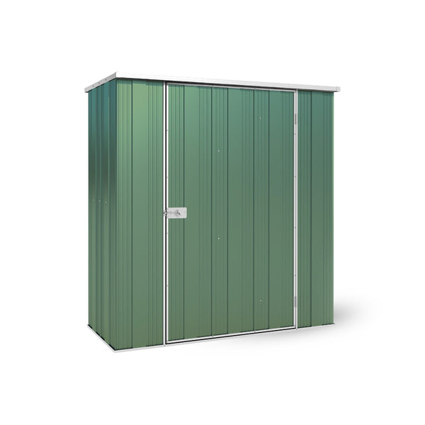 YardStore F52-S Flat Roof Steel Garden Shed - 1.76m x 0.7m x 1.8m