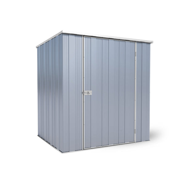 YardStore F54-S Flat Roof Steel Garden Shed - 1.76m x 1.41m x 1.8m