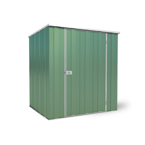 YardStore F54-S Flat Roof Steel Garden Shed - 1.76m x 1.41m x 1.8m