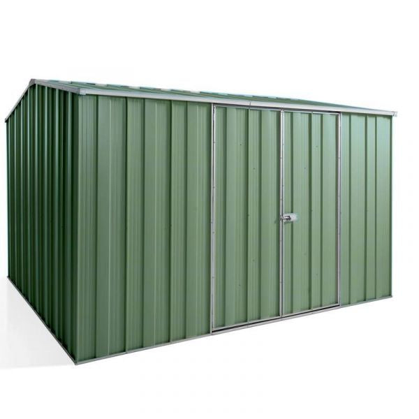 YardStore G98-D Gable Roof Steel Garden Shed - 3.14m x 2.8m x 2.08m