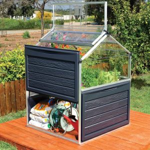 Maze Plant Inn Raised Garden Bed Planter with Mini Greenhouse