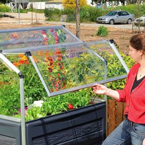 Maze Plant Inn Raised Garden Bed Planter with Mini Greenhouse