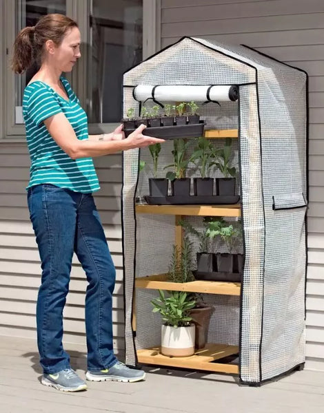 VegTrug Plant Nursery Greenhouse 1575 x 708 x 490mm Natural