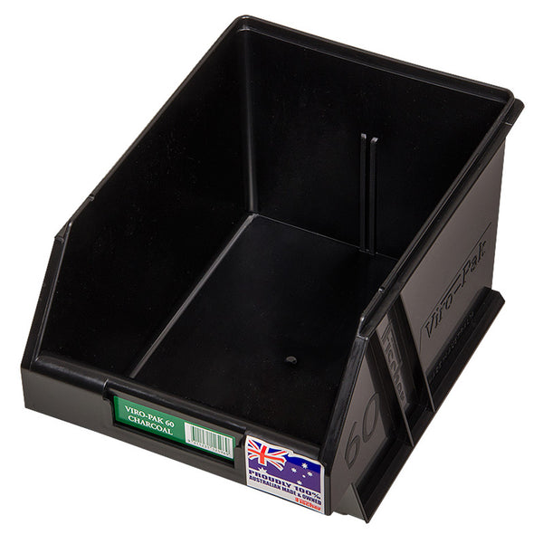 Fischer Plastics Viro-Pak 60 Black Bin and Container 6L