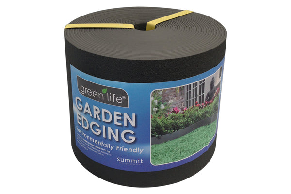 Greenlife Recycled Plastic Garden Edging - 10m x 150mm - Black