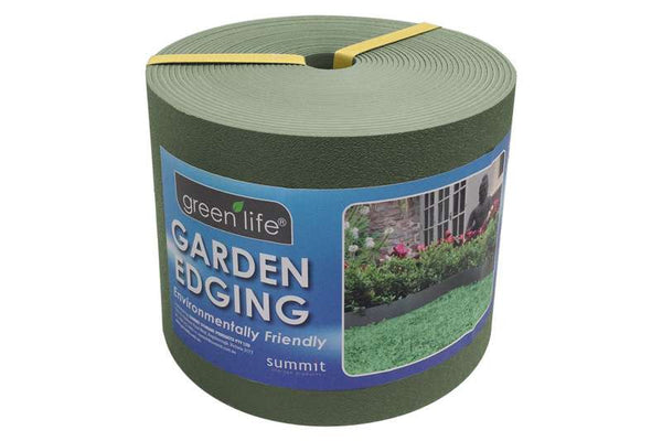 Greenlife Recycled Plastic Garden Edging - 10m x 150mm - Eucalypt Green
