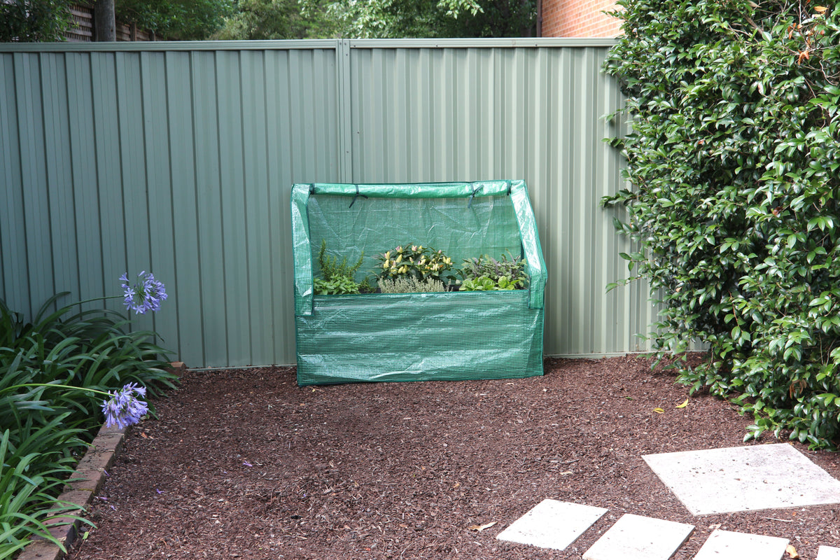 Greenlife Lean-To Drop Over Greenhouse with PE Cover 1250 x 500 x 990mm