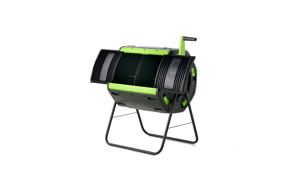 Maze 180L Geared Organics Composter Twin Tumbler with Stand