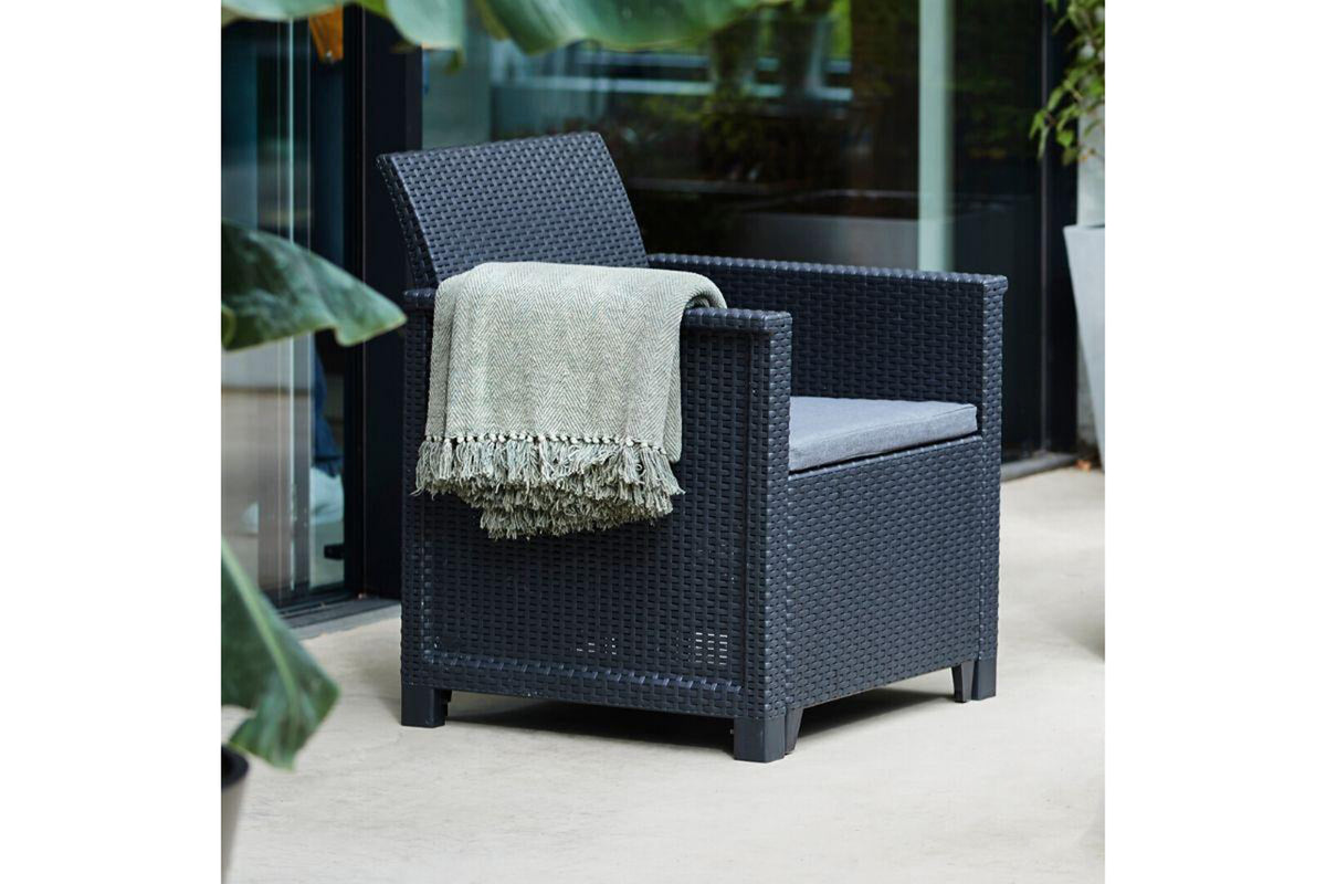 Keter Emma 4 Seater Lounge Set - Graphite