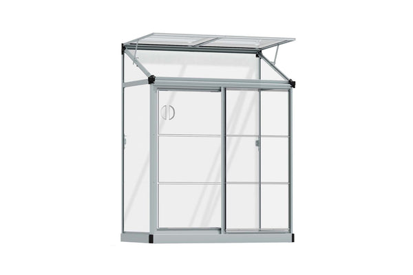 Maze Lean-To Premium Polycarbonate Greenhouse 4' x 2'