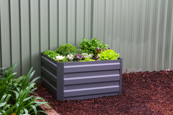 Greenlife Square Raised Garden Bed 850 x 850 x 450mm - Slate Grey