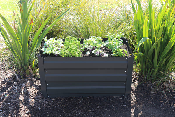 Greenlife Slimline Raised Garden Bed - 900 x 450 x 450mm - Charcoal