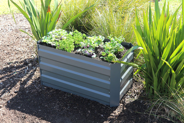 Greenlife Slimline Raised Garden Bed - 900 x 450 x 450mm - Slate Grey