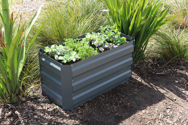 Greenlife Slimline Raised Garden Bed - 900 x 450 x 450mm - Slate Grey