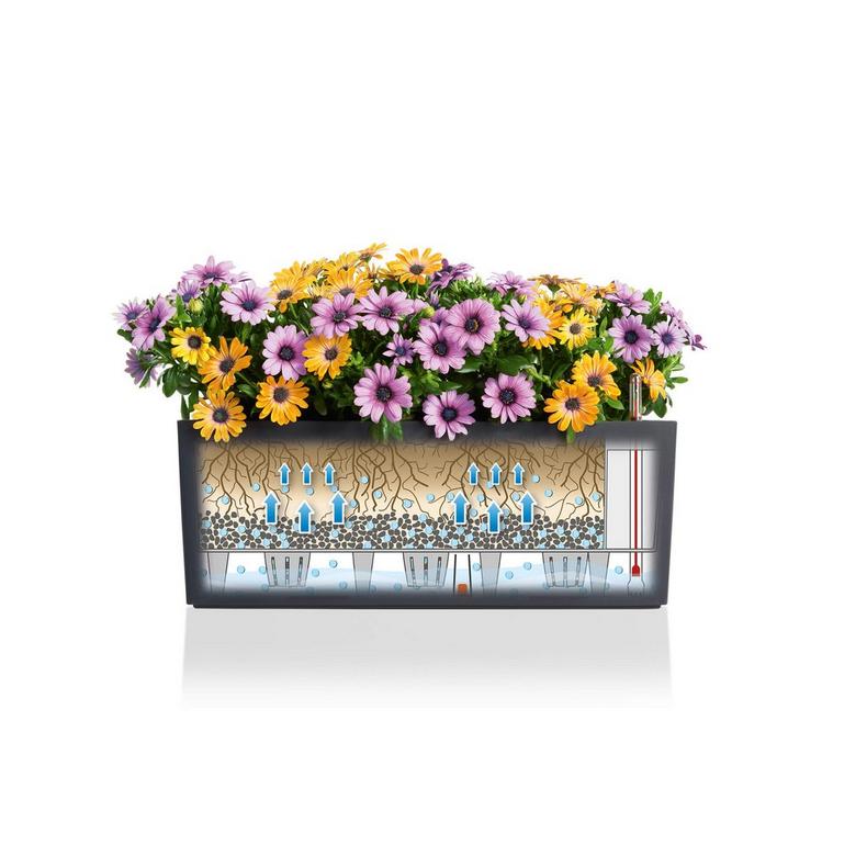 Lechuza BALCONERA Color 50 Self-Watering Plastic Planter Box
